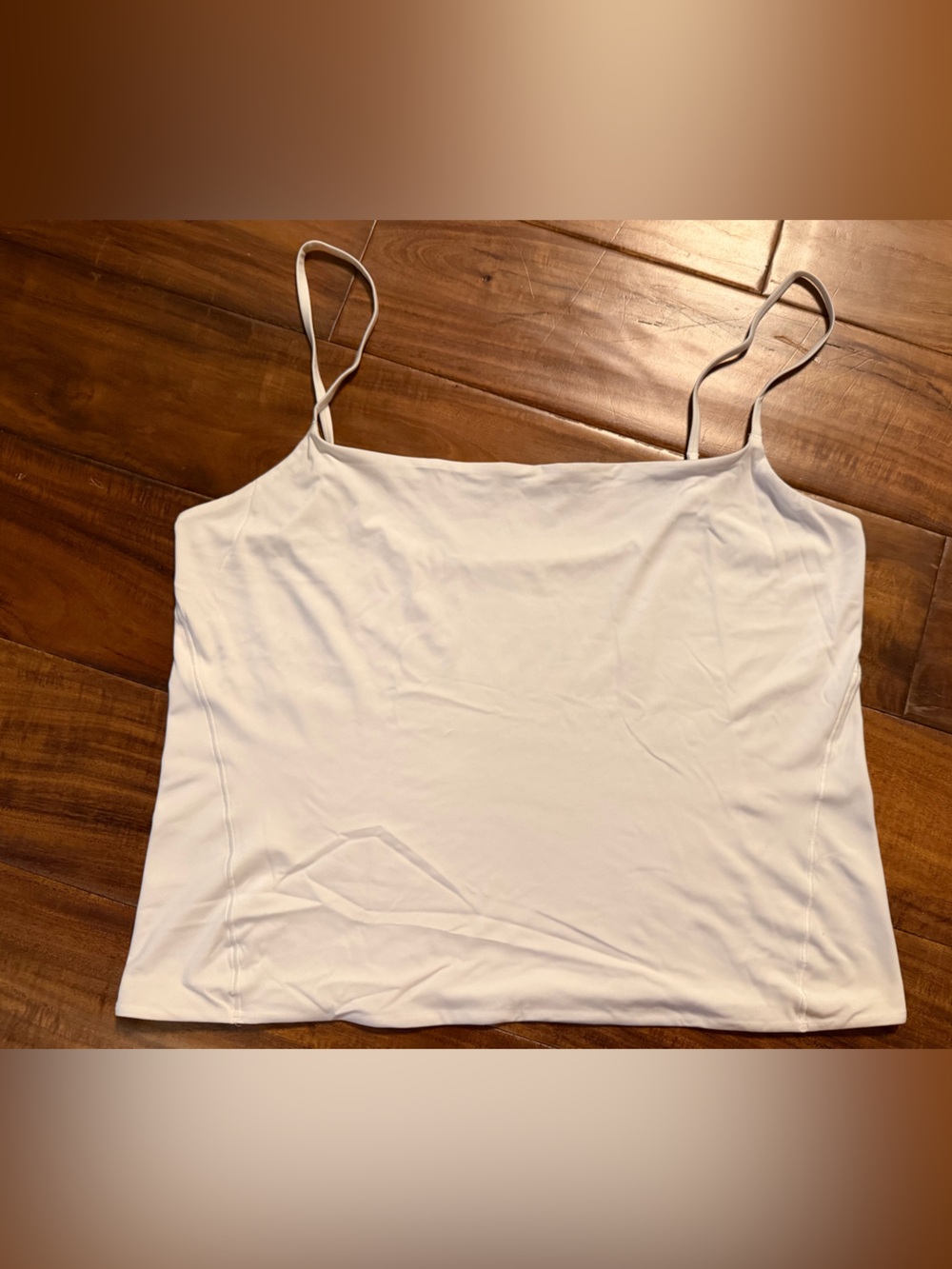 Wundermost Ultra-Soft Nulu Spaghetti-Strap Cami Tank Top - White